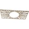 Ekena Millwork Hoover Wood Fretwork Pierced Ceiling Medallion, Birch, 26"W x 13"H x 9 5/8"ID x 3/8"T CMWP26X13X0375HOBI - alternate 4